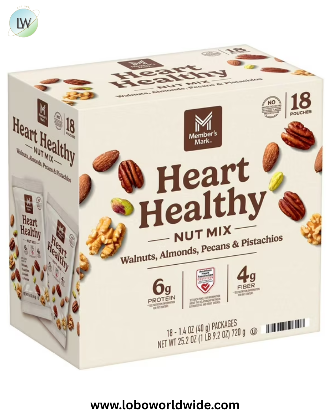 Member's Mark Heart Healthy Nut Mix Multipack, 1.4 oz., 18 pk.