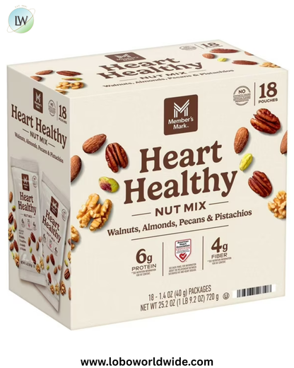 Member's Mark Heart Healthy Nut Mix Multipack, 1.4 oz., 18 pk.