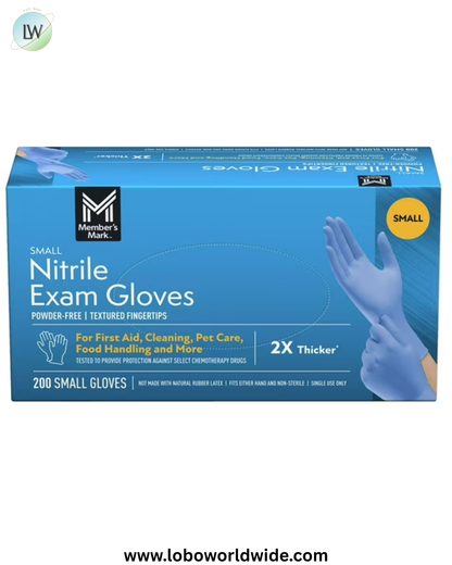 Member's Mark Nitrile Exam Gloves, Choose your Size, 200 ct.