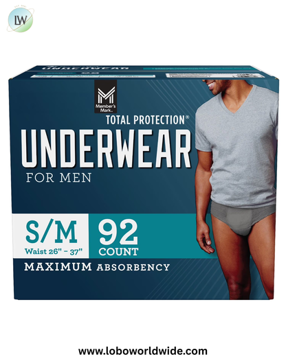 Member's Mark Total Protection Incontinence Underwear for Men