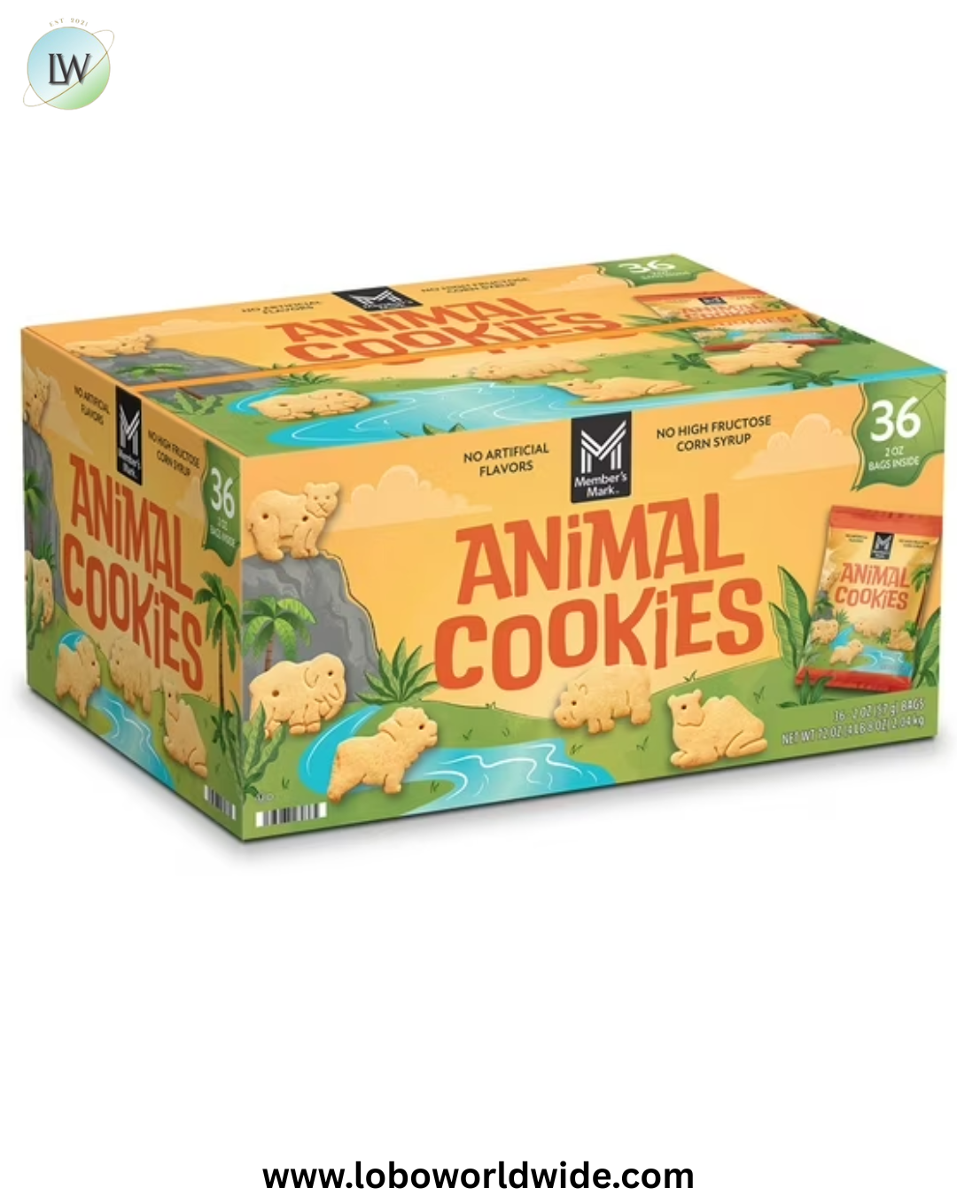 Members Mark Animal Cookies 2 oz., 36 pk.