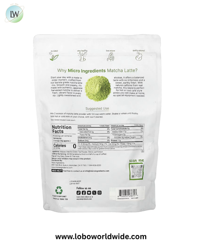 Micro Ingredients, Matcha Latte, 2 lb (907 g)