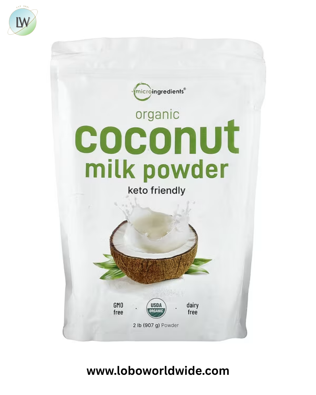 Micro Ingredients, Organic Coconut Milk Powder, 2 lb (907 g)