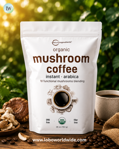 Micro Ingredients, Organic Instant Mushroom Coffee, 28 oz (793 g)