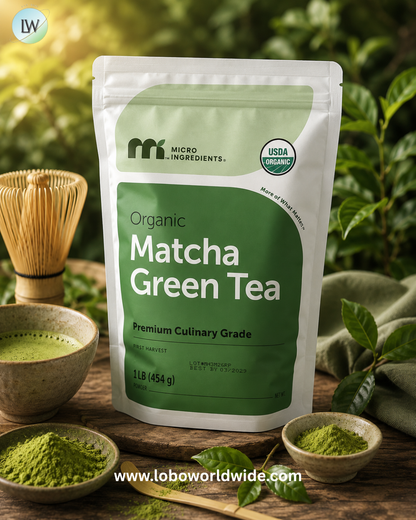 Micro Ingredients, Organic Matcha Green Tea Powder, 1 lb (454 g)