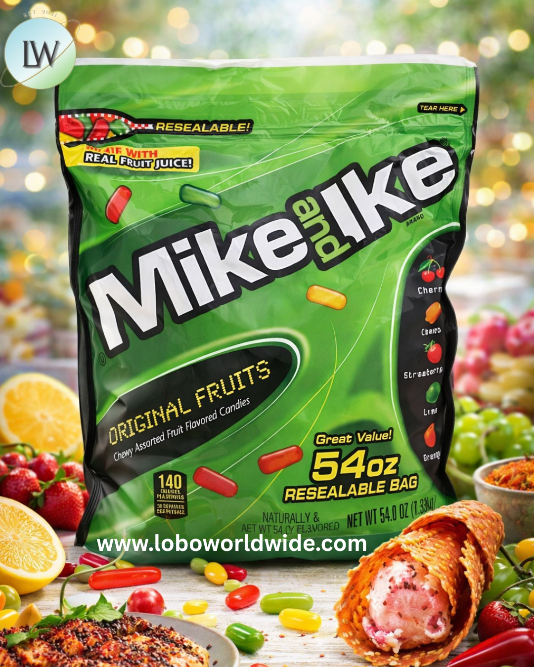 Mike and Ike Chewy Assorted Candies (Various Sizes)