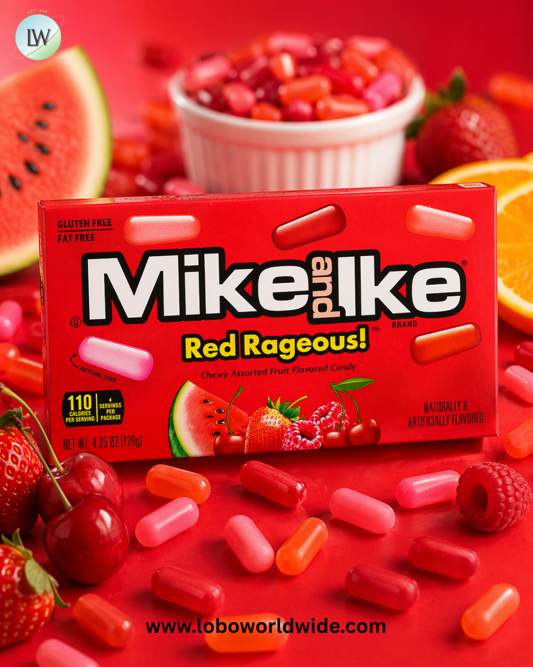 Mike and Ike Red Rageous Theater Box 12 Pack