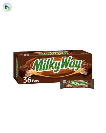 Milky Way Chocolate Candy Bars, Full Size, 1.84 oz, 36 pk.