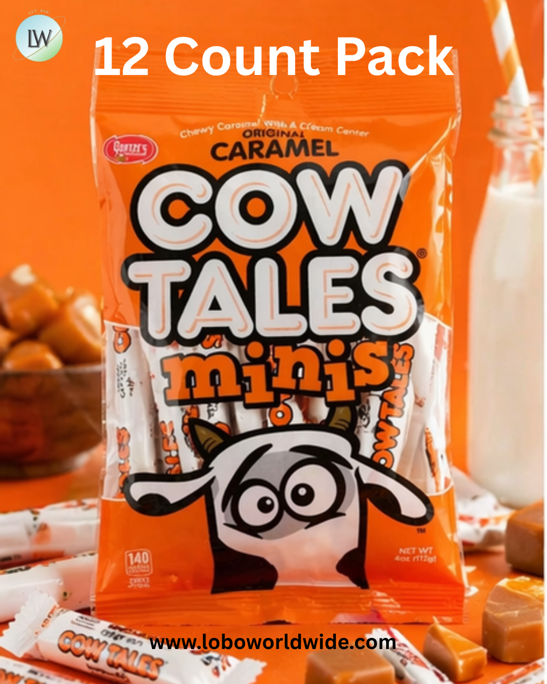 Mini Cow Tales Candy 4oz Bag