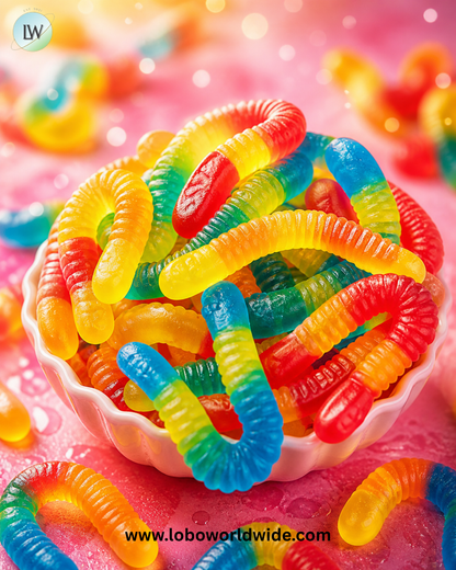 Mini Gummi Worms Sugar Free - 6.6lb