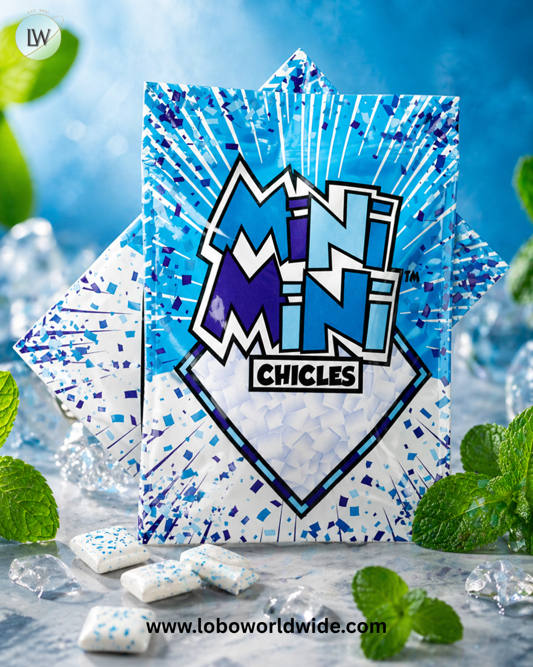 Mini Mini Chicles Mint Chewing Gum Sugar Free