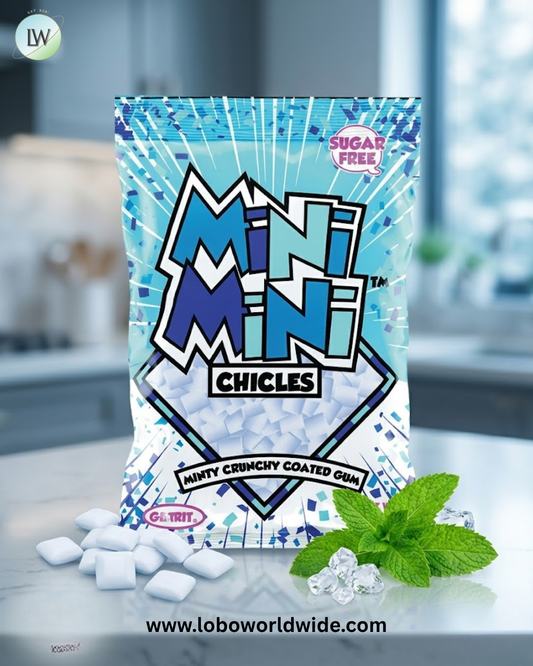 Mini Mini Chicles Peppermint Sugar Free Gum - 20ct Boxes
