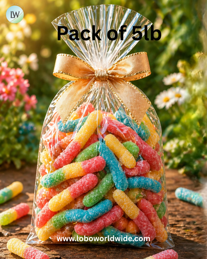 Mini Sour Neon Gummy Worms