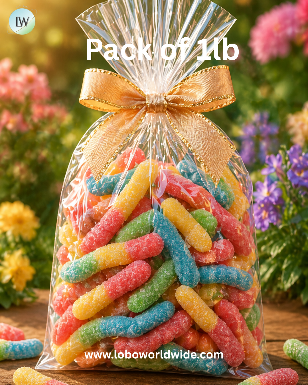 Mini Sour Neon Gummy Worms
