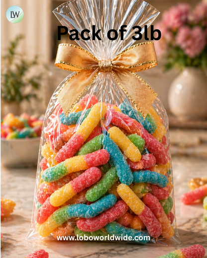 Mini Sour Neon Gummy Worms