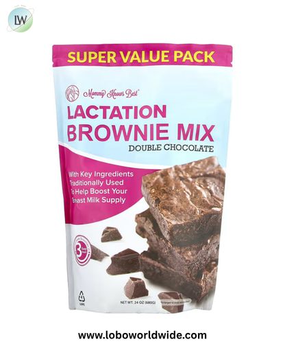 Mommy Knows Best, Lactation Brownie Mix, Double Chocolate, 24 oz (680 g)