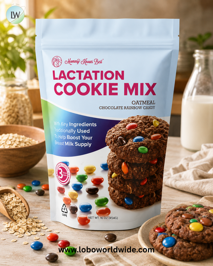 Mommy Knows Best, Lactation Cookie Mix, Oatmeal Chocolate Rainbow Candy, 16 oz ( 454 g)