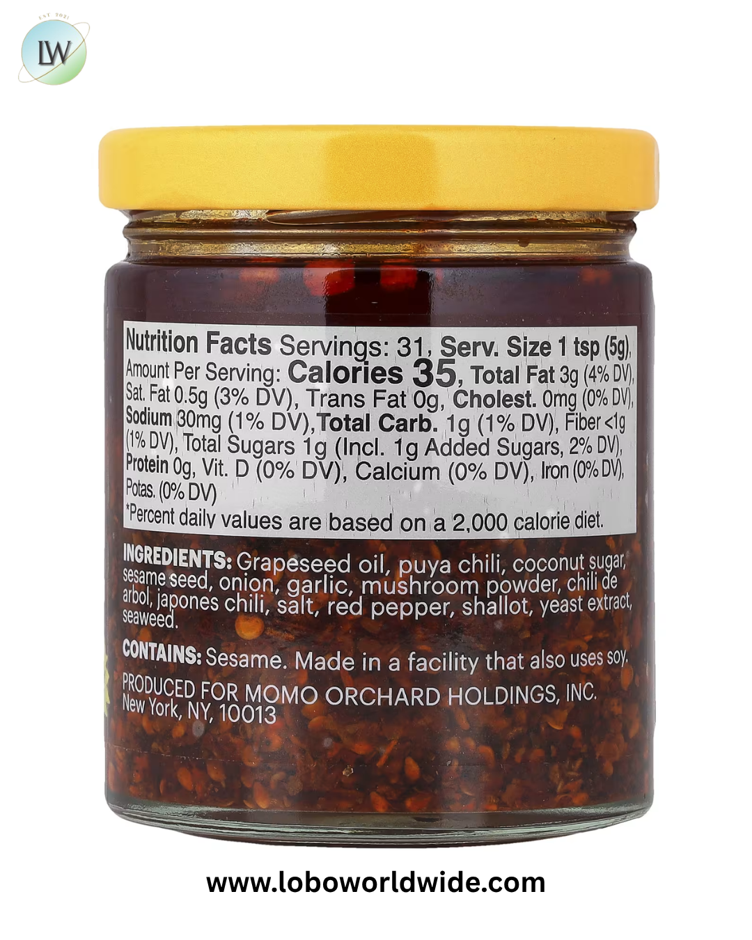 Momofuku, Original Chili Crunch, 5.5 oz. (155 g)