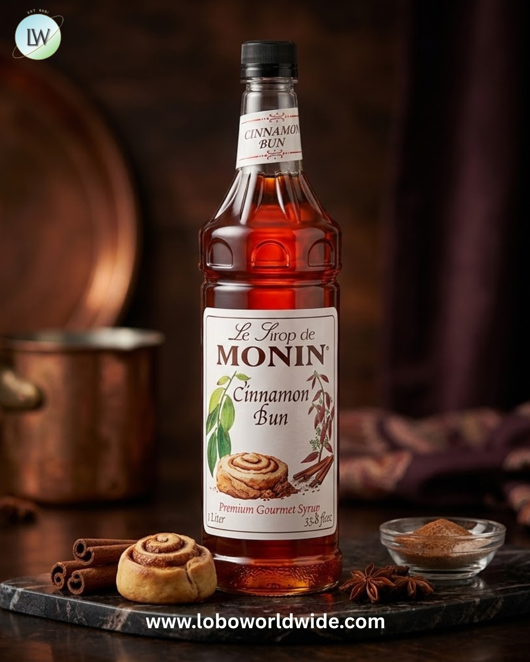 Monin Premium Flavoring Syrup 1 Liter-4/Case (Various Flavors)