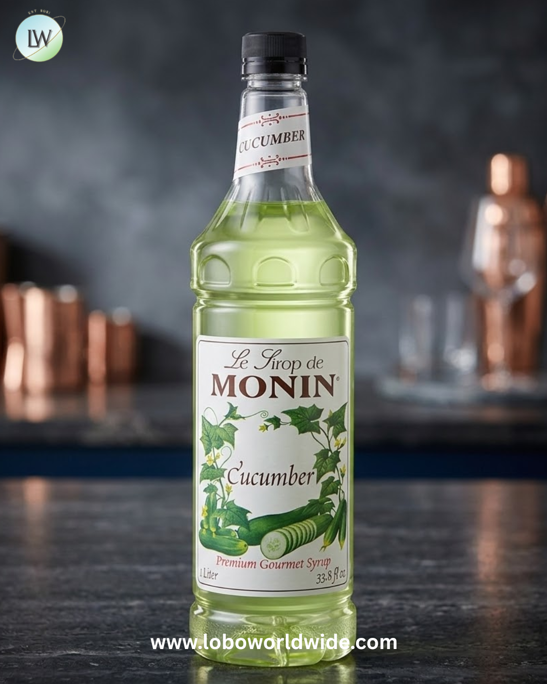 Monin Premium Flavoring Syrup 1 Liter-4/Case (Various Flavors)