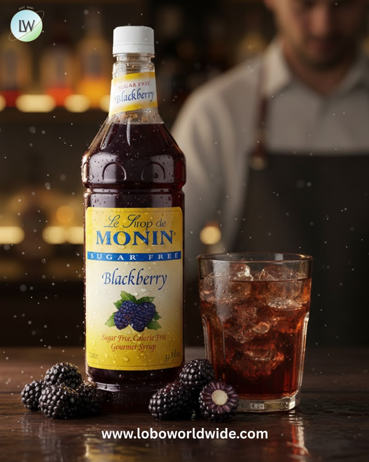 Monin Sugar Free Blackberry Flavoring Syrup 1 Liter