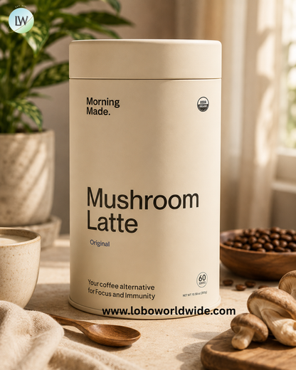 Morning Made, Mushroom Latte, Original, 10.58 oz (300 g)