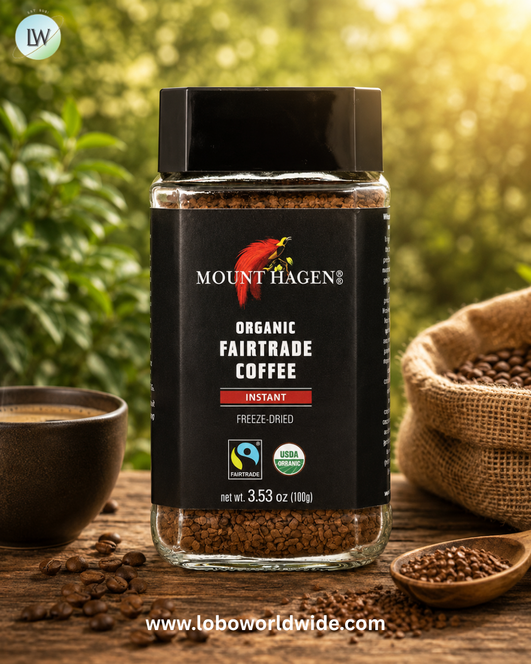 Mount Hagen, Organic Fairtrade Instant Coffee