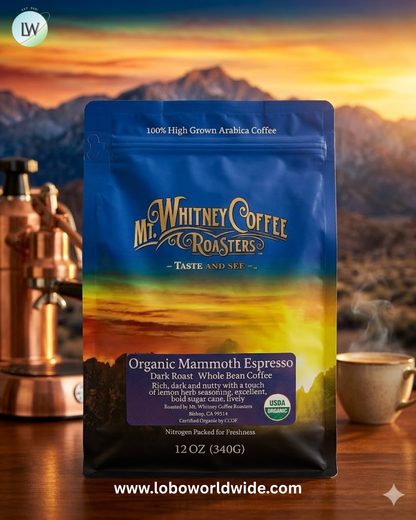 Mt. Whitney Coffee Roasters, Whole Bean Coffee, Medium Roast, 12 oz (340 g)