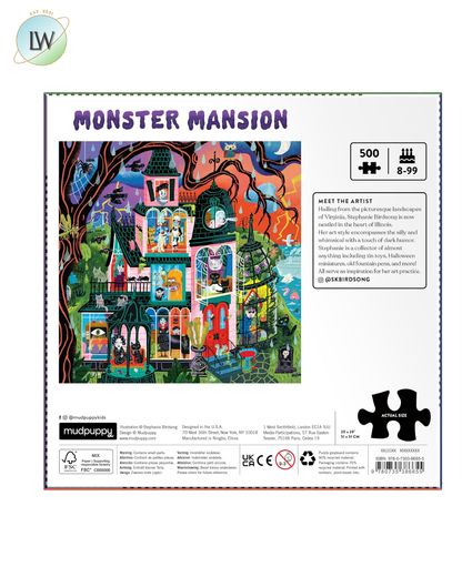 Mudpuppy - Monster Mansion 500 Piece Jigsaw Puzzle