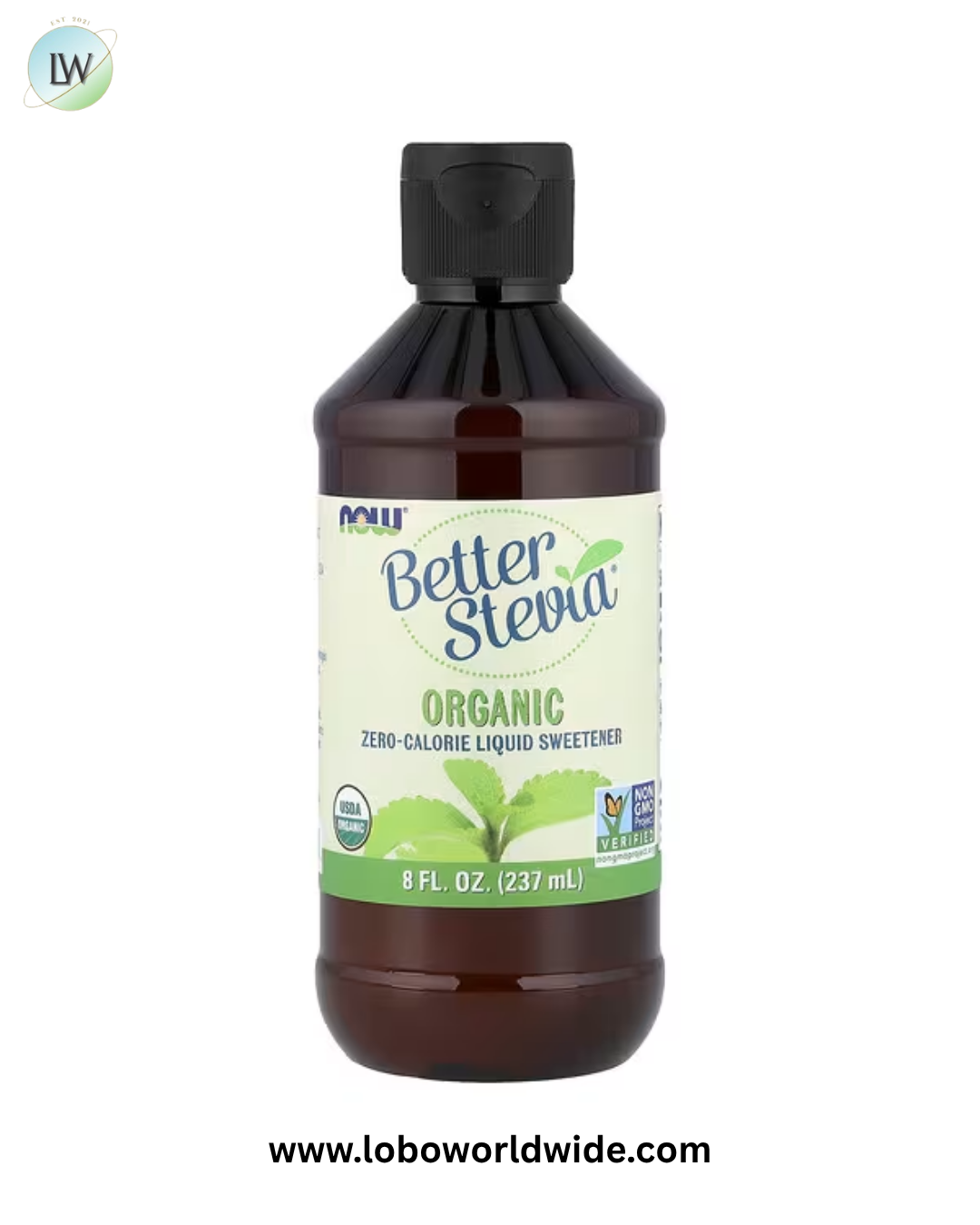 NOW Foods, Better Stevia®, Organic Zero-Calorie Liquid Sweetener, 8 fl oz (237 ml)
