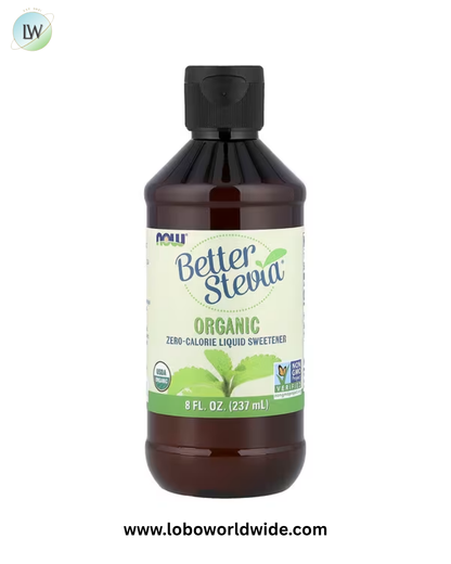 NOW Foods, Better Stevia®, Organic Zero-Calorie Liquid Sweetener, 8 fl oz (237 ml)