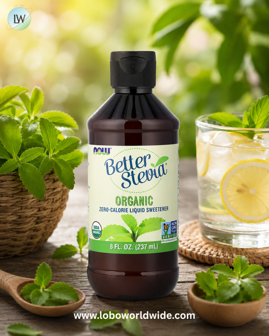 NOW Foods, Better Stevia®, Organic Zero-Calorie Liquid Sweetener, 8 fl oz (237 ml)
