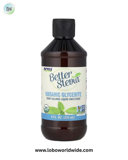 NOW Foods, Better Stevia®, Zero-Calorie Liquid Sweetener, 8 fl oz (237 ml)