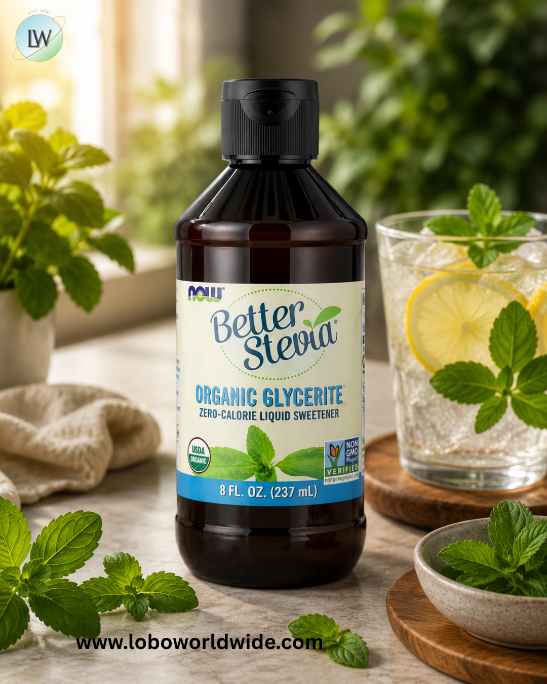 NOW Foods, Better Stevia®, Zero-Calorie Liquid Sweetener, 8 fl oz (237 ml)