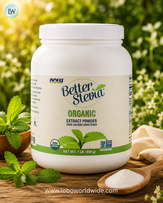 NOW Foods, Better Stevia®, Zero-Calorie Sweetener, Organic Extract Powder, 1 lb (454 g)