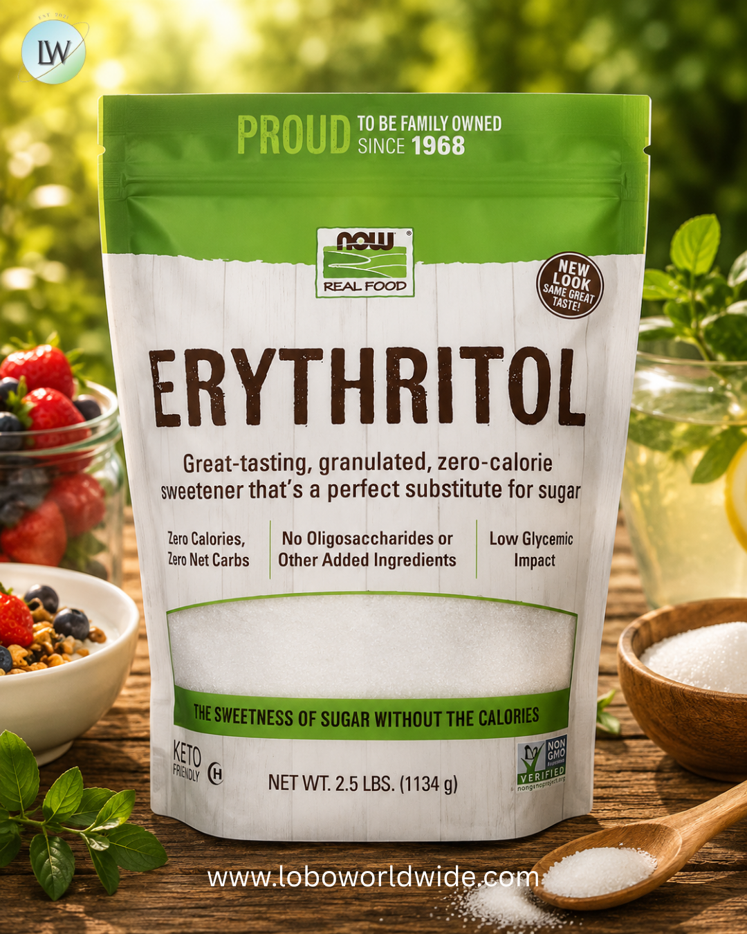 NOW Foods, Real Food, Erythritol