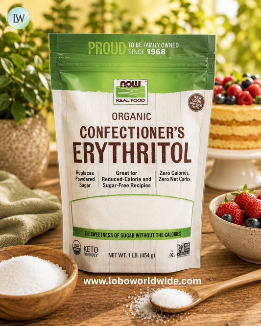 NOW Foods, Real Food, Organic Confectioner's Erythritol, 1 lb (454 g)