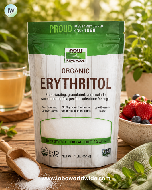 NOW Foods, Real Food, Organic Erythritol, 1 lb (454 g)