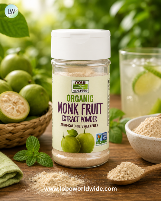 NOW Foods, Real Food, Organic Monk Fruit Extract Powder, 0.7 oz (19.85 g)