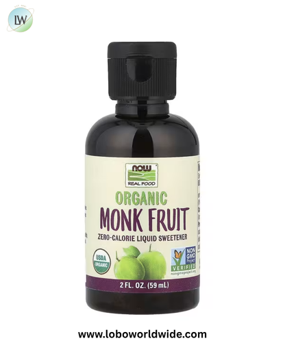 NOW Foods, Real Food, Organic Monk Fruit, Liquid Sweetener