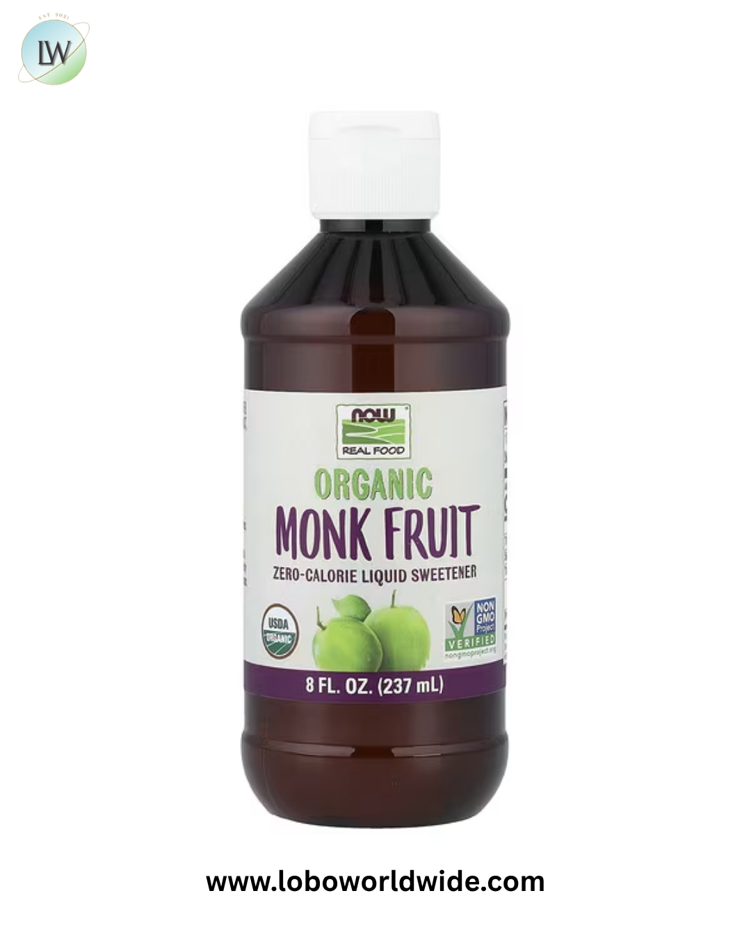 NOW Foods, Real Food, Organic Monk Fruit, Liquid Sweetener