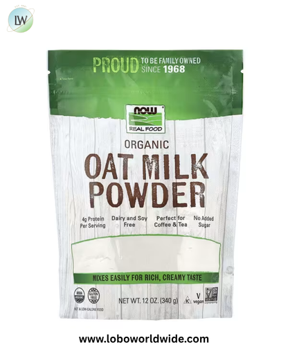 NOW Foods, Real Food, Organic Oat Milk Powder, 12 oz (340 g)