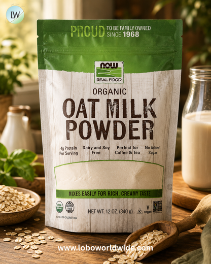 NOW Foods, Real Food, Organic Oat Milk Powder, 12 oz (340 g)