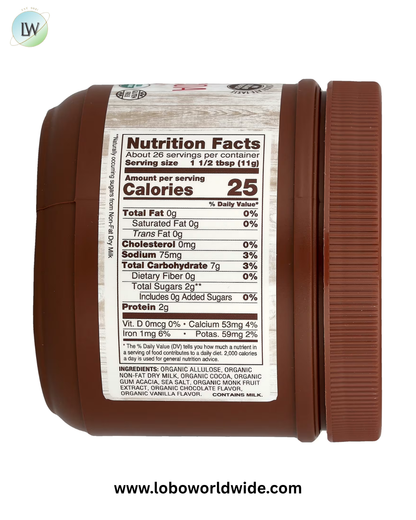 NOW Foods, Real Food, Organic Slender Hot Cocoa, 10 oz (284 g)