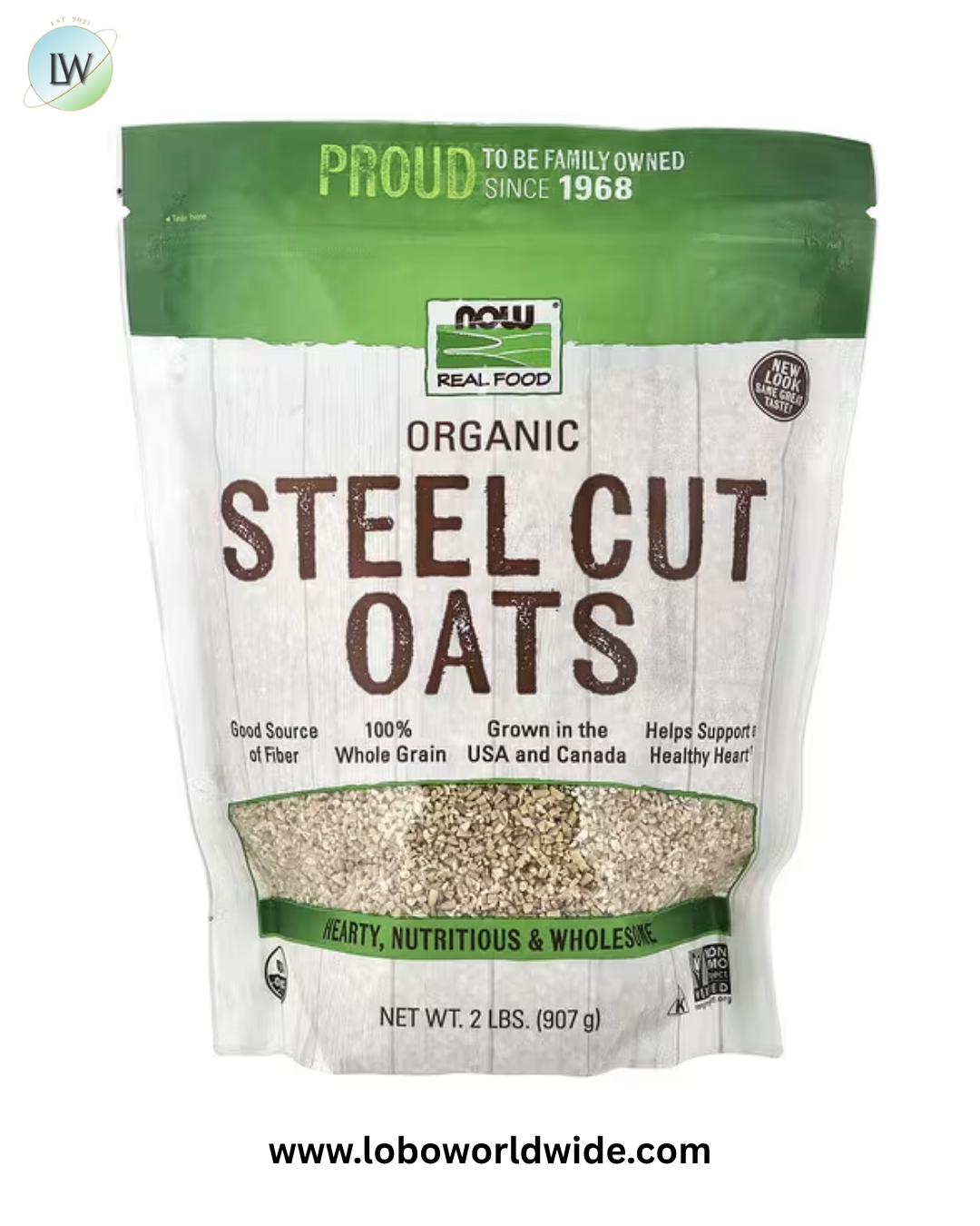 NOW Foods, Real Food, Organic Steel Cut Oats, 2 lbs (907 g)
