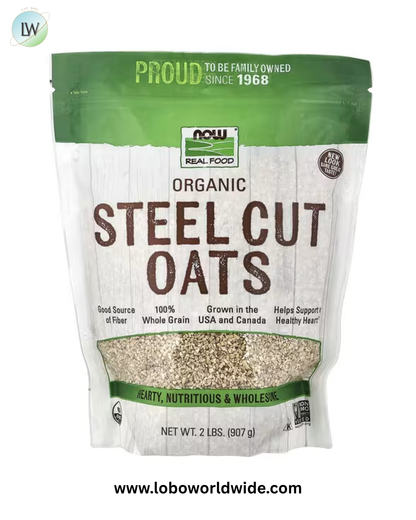 NOW Foods, Real Food, Organic Steel Cut Oats, 2 lbs (907 g)