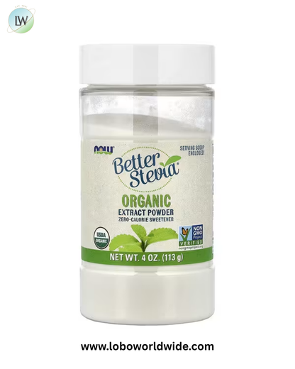 NOW Foods, Better Stevia®, Organic Extract Powder, 4 oz (113 g)