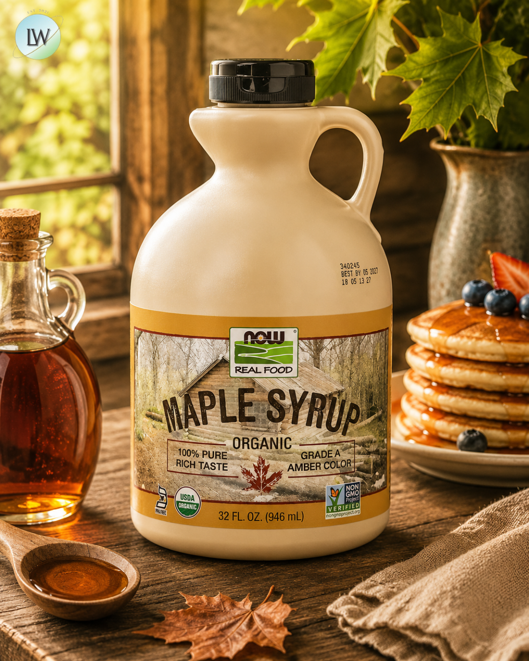 NOW Foods, Real Food, Organic Maple Syrup, Grade A