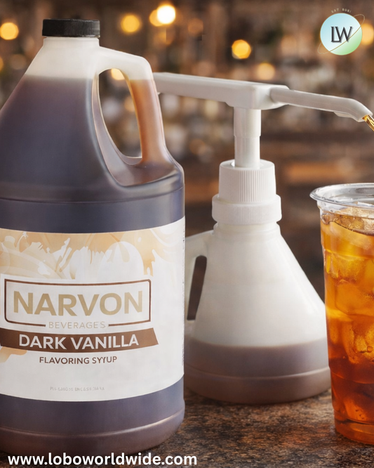 Narvon Dark Vanilla Syrup 1 Gallon
