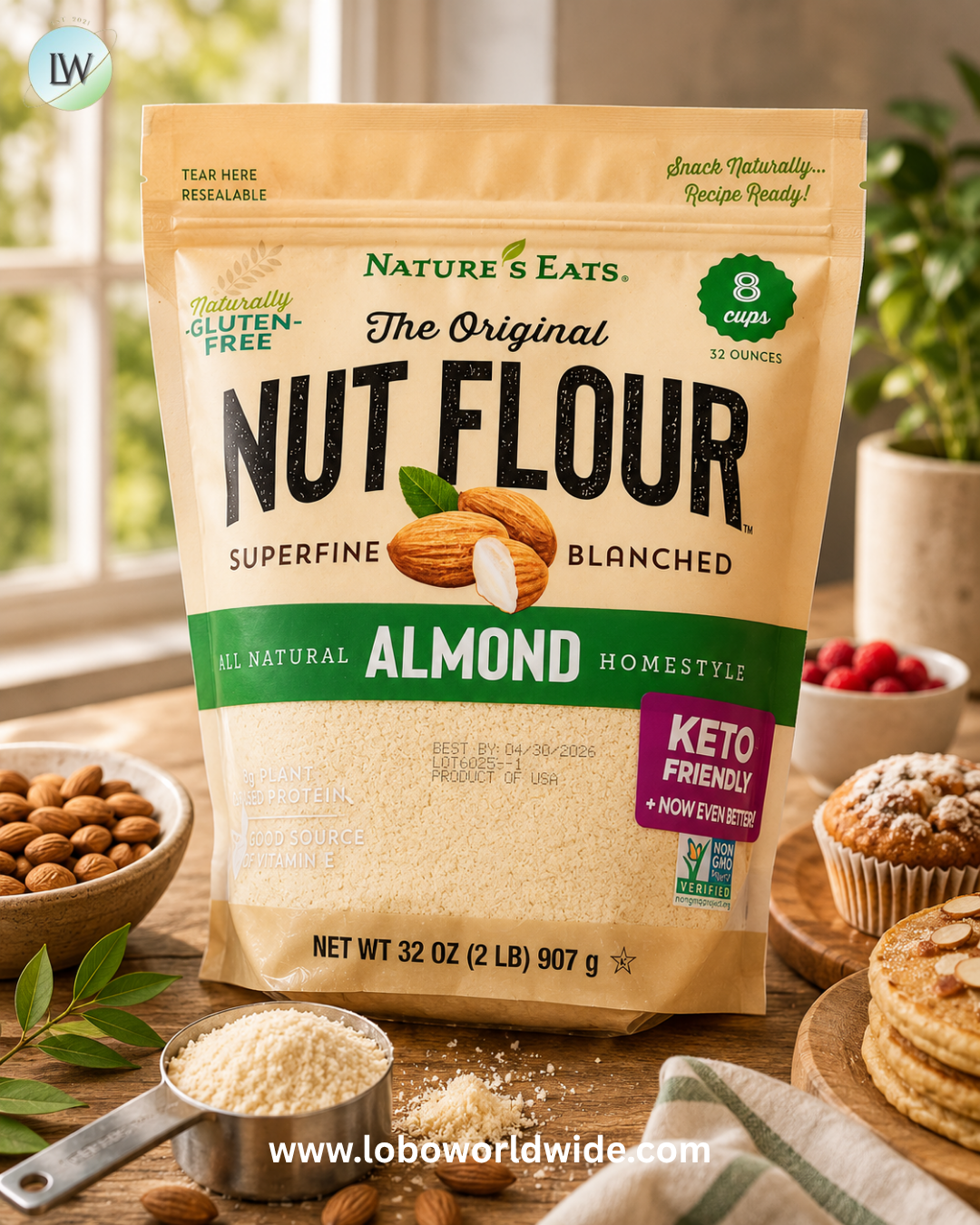Nature's Eats, Nut Flour™, Almond, 32 oz (907 g)